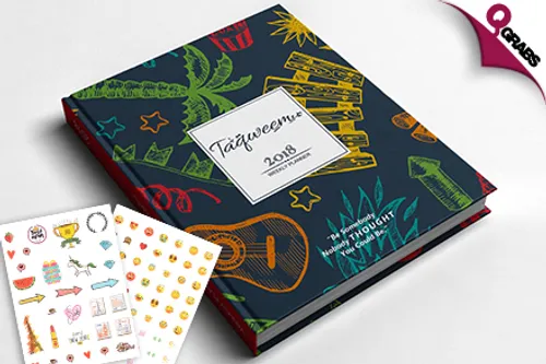 For QR45 Get a 2018 Weekly Planner & a Set of 2 Sticker Sheets! (QR85 Value)